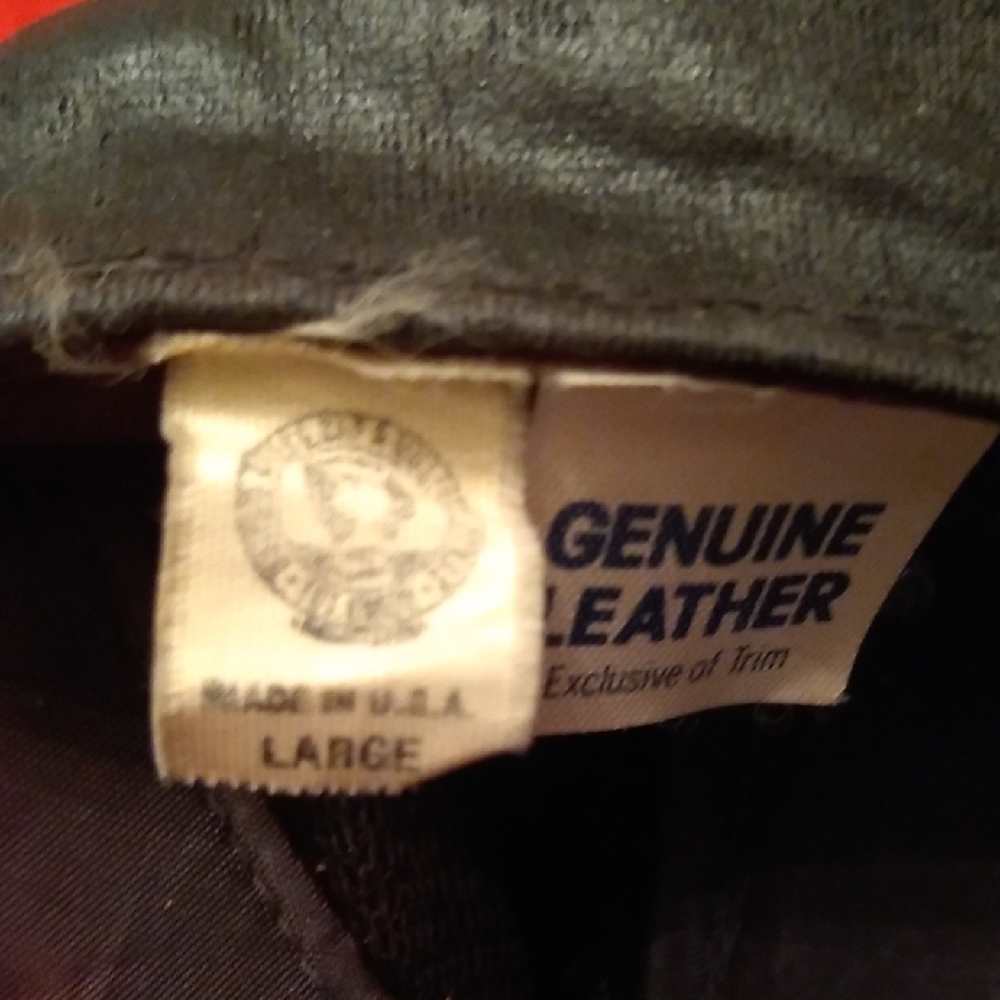 Black Leather Rebel Cap, #43 - Picture 5 of 8